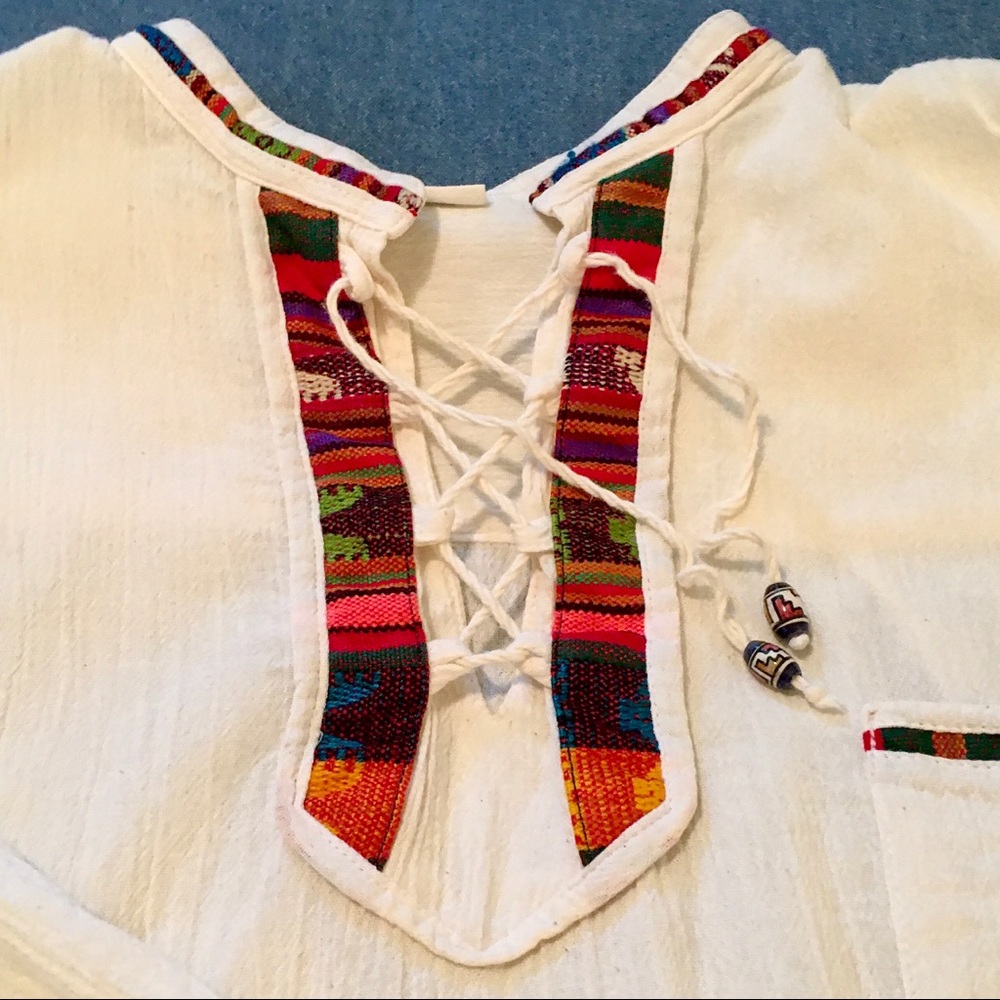 Unique Boho Top from Ecuador—SIZE LARGE